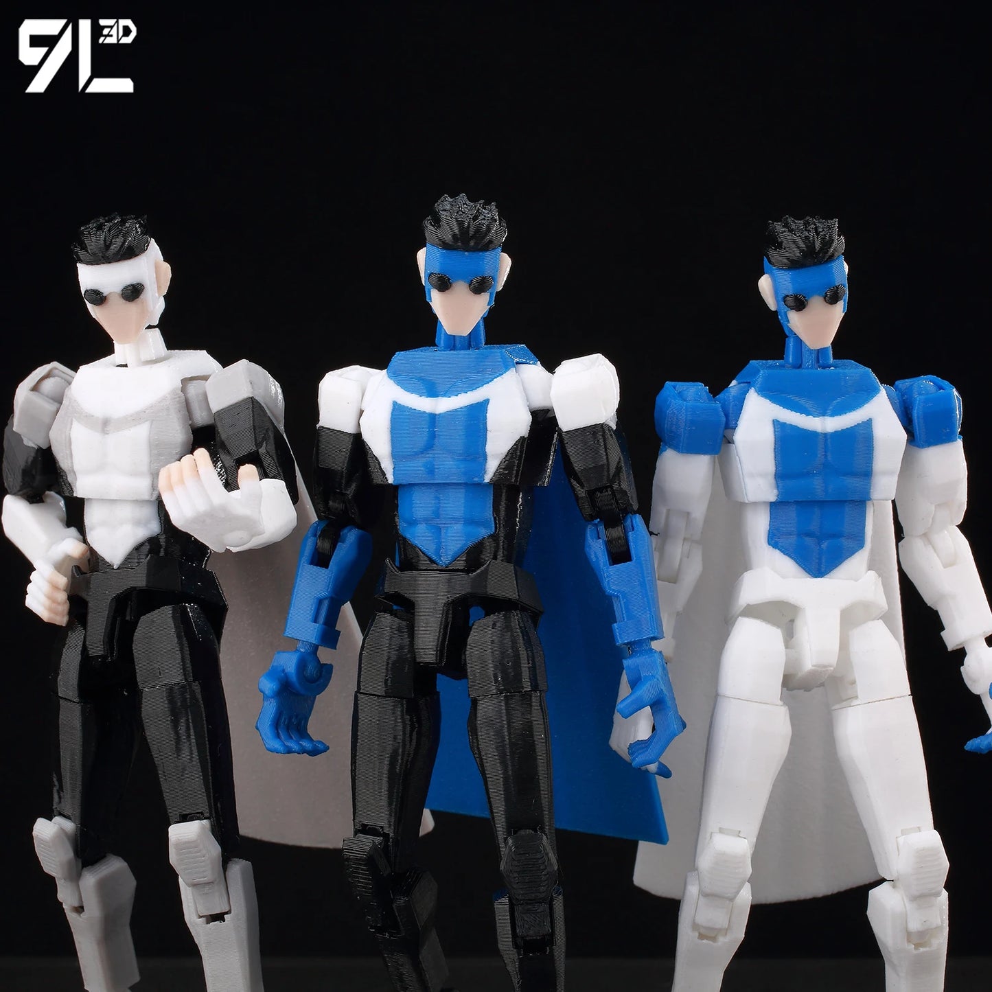3D Printed Invincible 2.0 Action Figure - Multi-Jointed Movable Superhero Anime V6