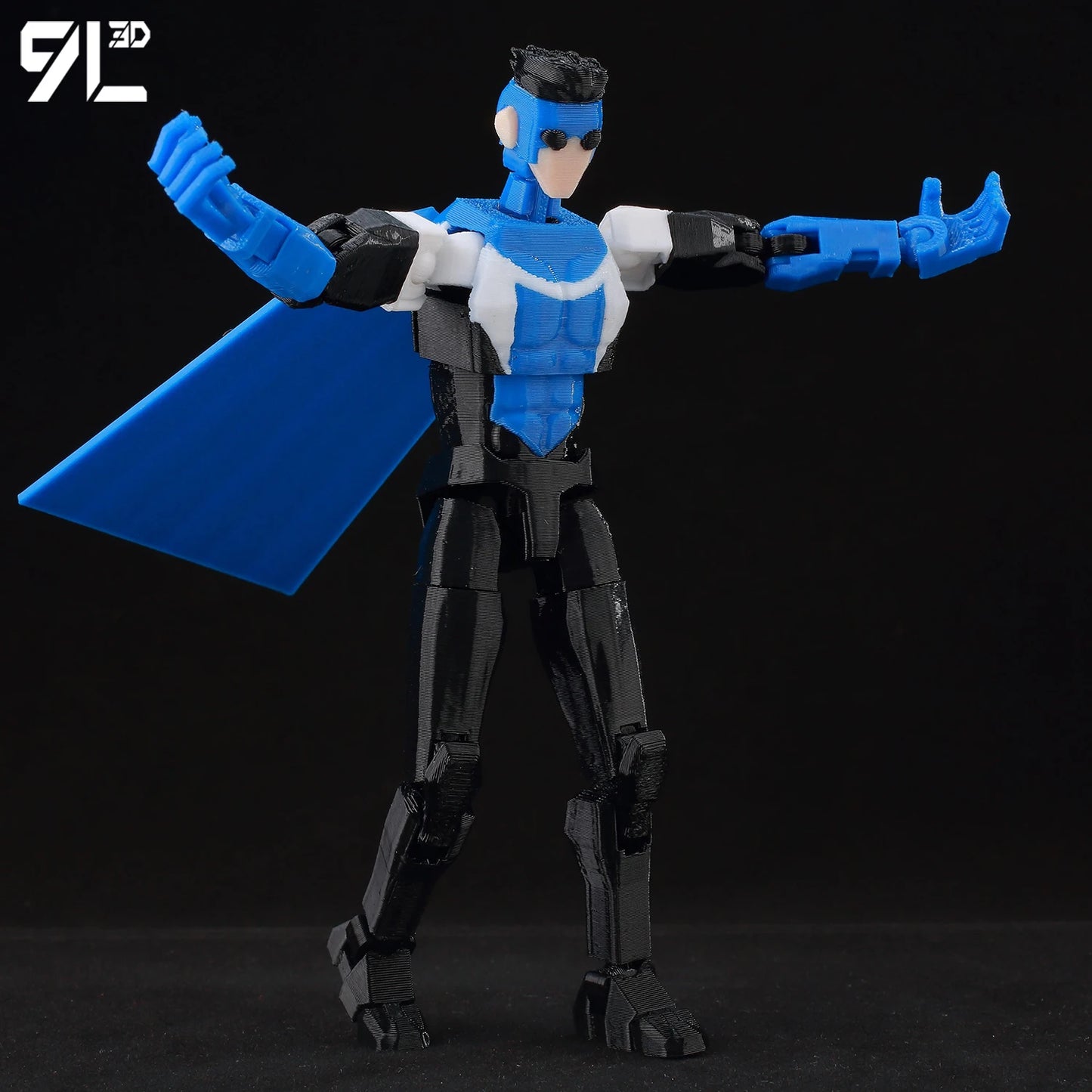 3D Printed Invincible 2.0 Action Figure - Multi-Jointed Movable Superhero Anime V5