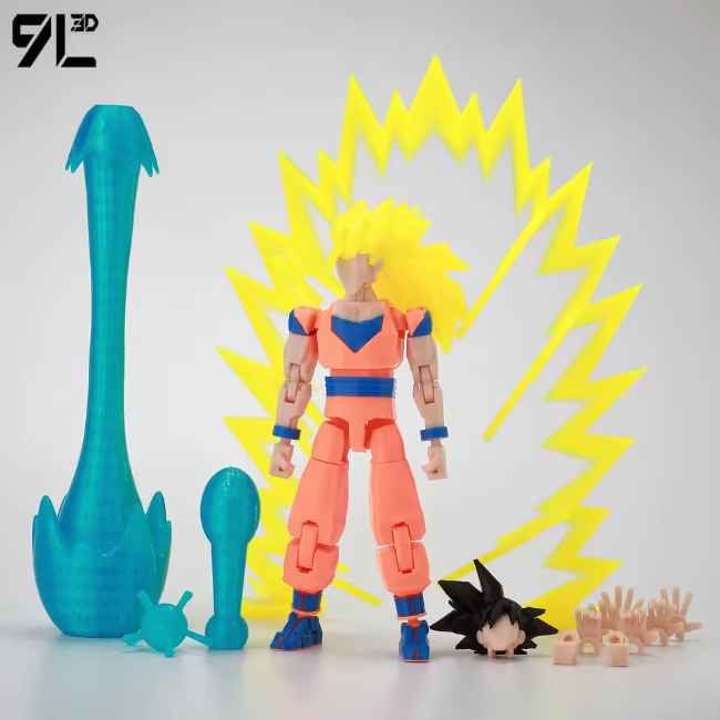 3D Printed Dragon Ball Super HG Saiyan Son Goku Figure Gacha Gashapon Japan GOKU