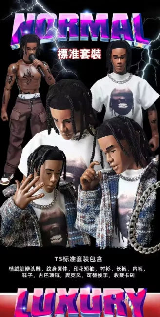 Goon Travis Scott Action Figure Cactus Jack 1/6 Astroworld Festival Collectible