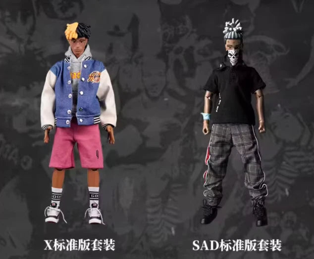 RIP XXXTENTACION RAP SAD! 12 Inch Action Figure Set 1/6 action 1/2 type Popstar Collection