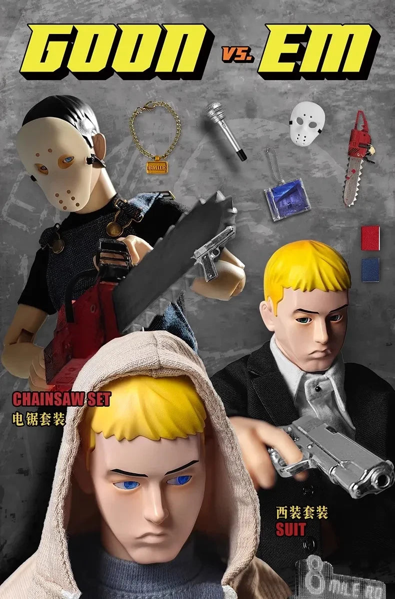 Goon Original 1/6 Scale Trendy Rap god Eminem Set Suit 8 Mile Suit Action Figure