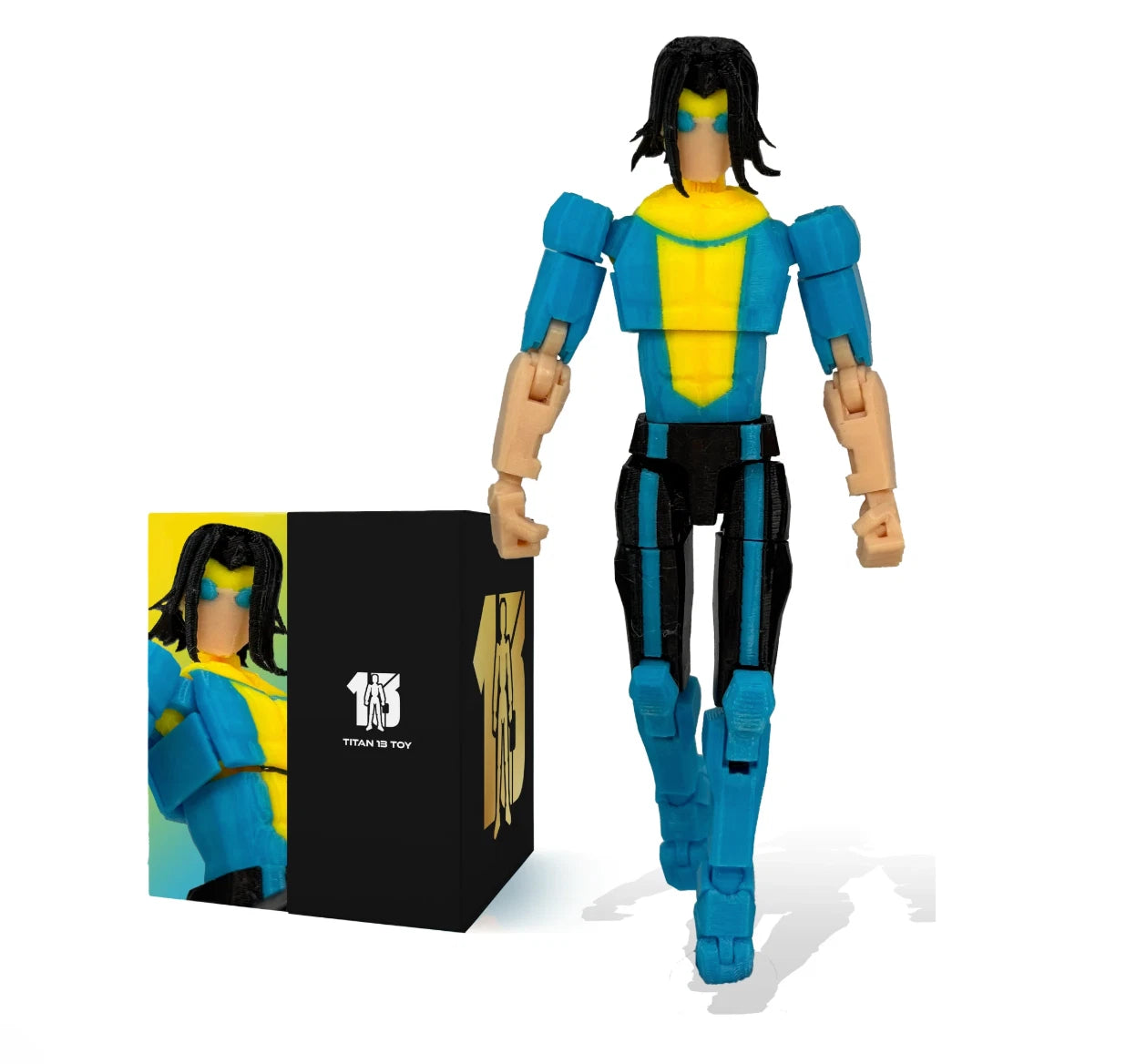 3D Printed Long Hair Invincible S3 Action Figure - 1/12 Scale Villain Mark Grayson