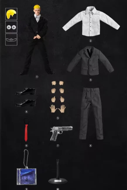 Goon Original 1/6 Scale Trendy Rap god Eminem Set Suit 8 Mile Suit Action Figure