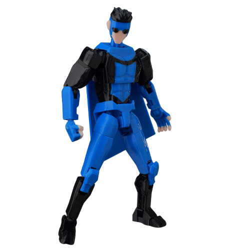 3D Printed Invincible 2.0 Action Figure - Multi-Jointed Movable Superhero Anime V2