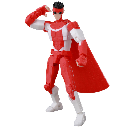 3D Printed Omni-Man Invincible 2.0 Action Figure - Multi-Jointed Movable Superhero Anime V3