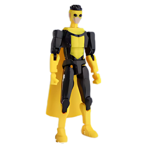 3D Printed Invincible 2.0 Action Figure - Multi-Jointed Movable Superhero Anime V4