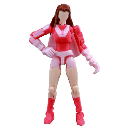 3D Printed Invincible Atom Eve Action Figure - Multi-Jointed Superhero Anime