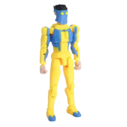 3D Printed Hooded Invincible Season 3 Action Figure - 1/12 Scale Villain Mark Grayson
