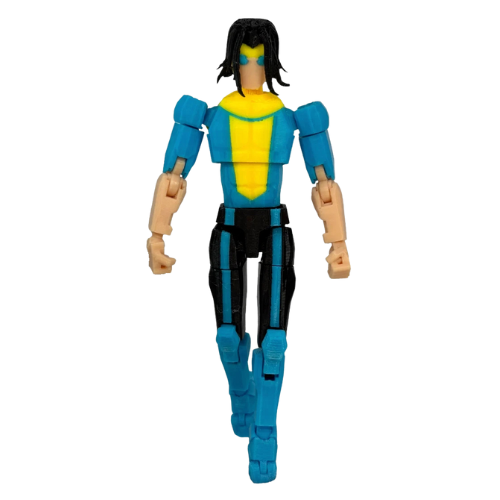 3D Printed Long Hair Invincible S3 Action Figure - 1/12 Scale Villain Mark Grayson
