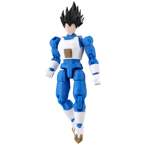 3D Printed Dragon Ball Super HG Saiyan Vegeta Action Figure