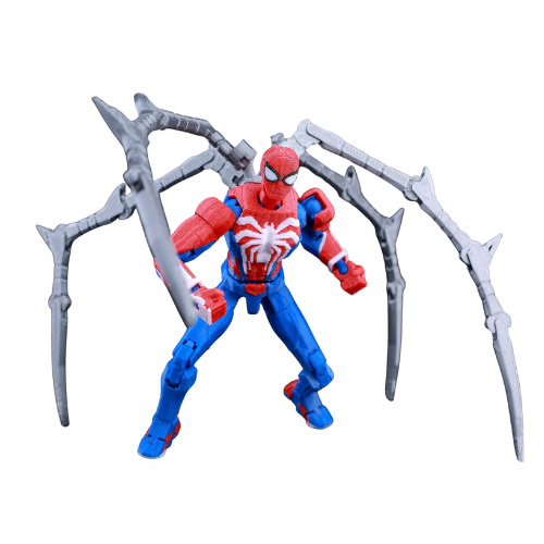 3D Printed Spider-Man Ironspider Action Figure Anime Dummy Model Multi-joint