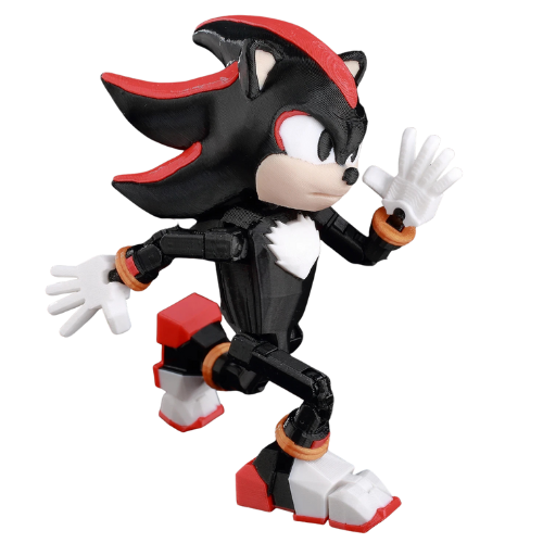 3D Printed Shadow the Hedgehog Sonic the Hedgehog Anime Action Figure