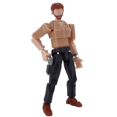 3D Printed The Walking Dead Rick Grimes Action Figure