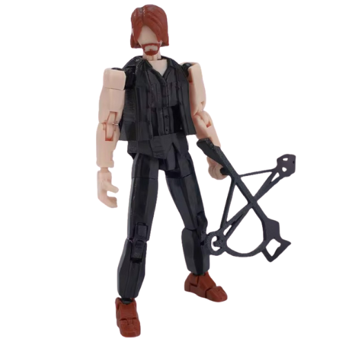 3D Printed The Walking Dead Daryl Dixon Action Figure