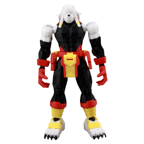 3D Printed 1/12 Anime Hero Battle Beast Invincible S3 w/Axe Action Figure