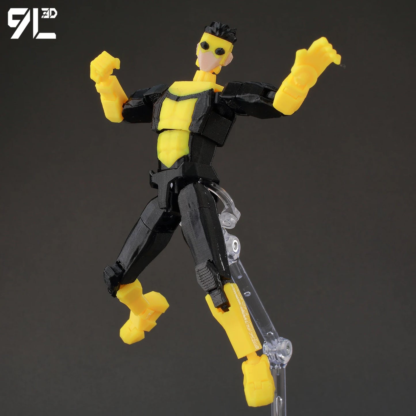 3D Printed Invincible 2.0 Action Figure - Multi-Jointed Movable Superhero Anime V4
