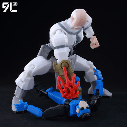 3D Printed Conquest Action Figure - Multi-Jointed Movable Invincible Villain Anime