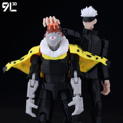3D Printed Jogo Fire 1/12 Scale Anime Action Figure