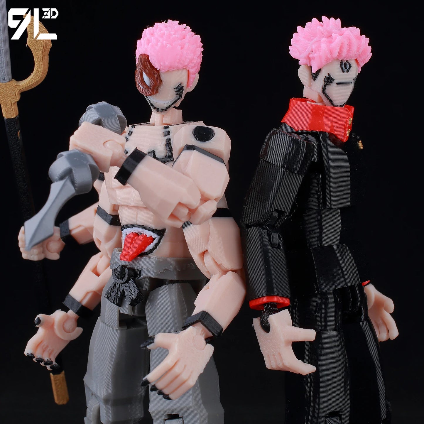3D Printed Yuji Sukuna 1/12 Scale Anime Action Figure