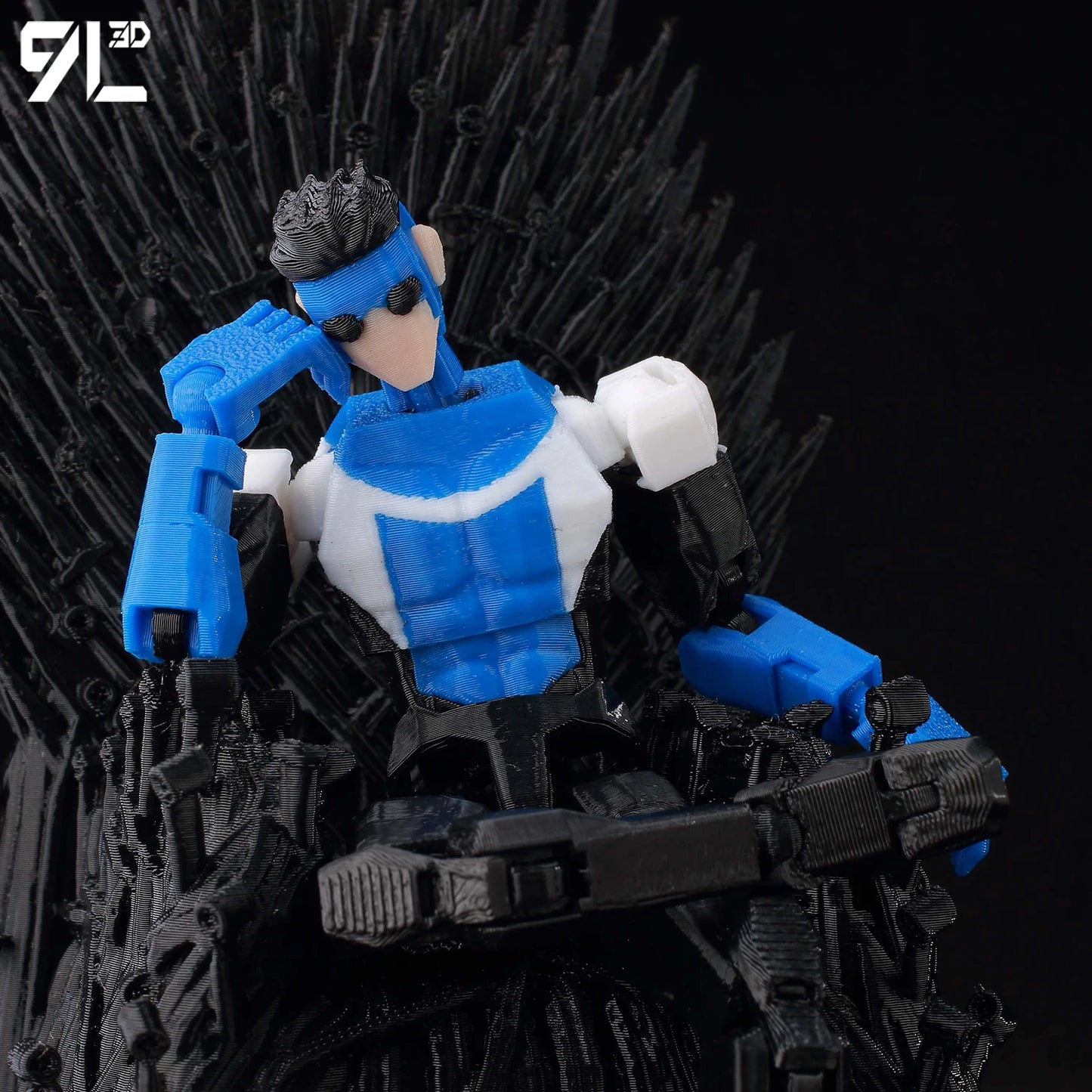 3D Printed Invincible 2.0 Action Figure - Multi-Jointed Movable Superhero Anime V5
