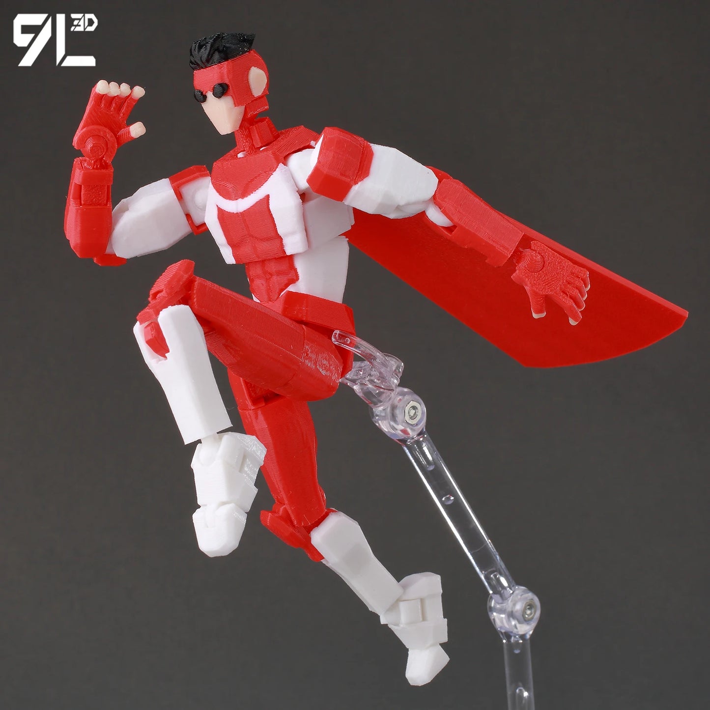3D Printed Omni-Man Invincible 2.0 Action Figure - Multi-Jointed Movable Superhero Anime V3