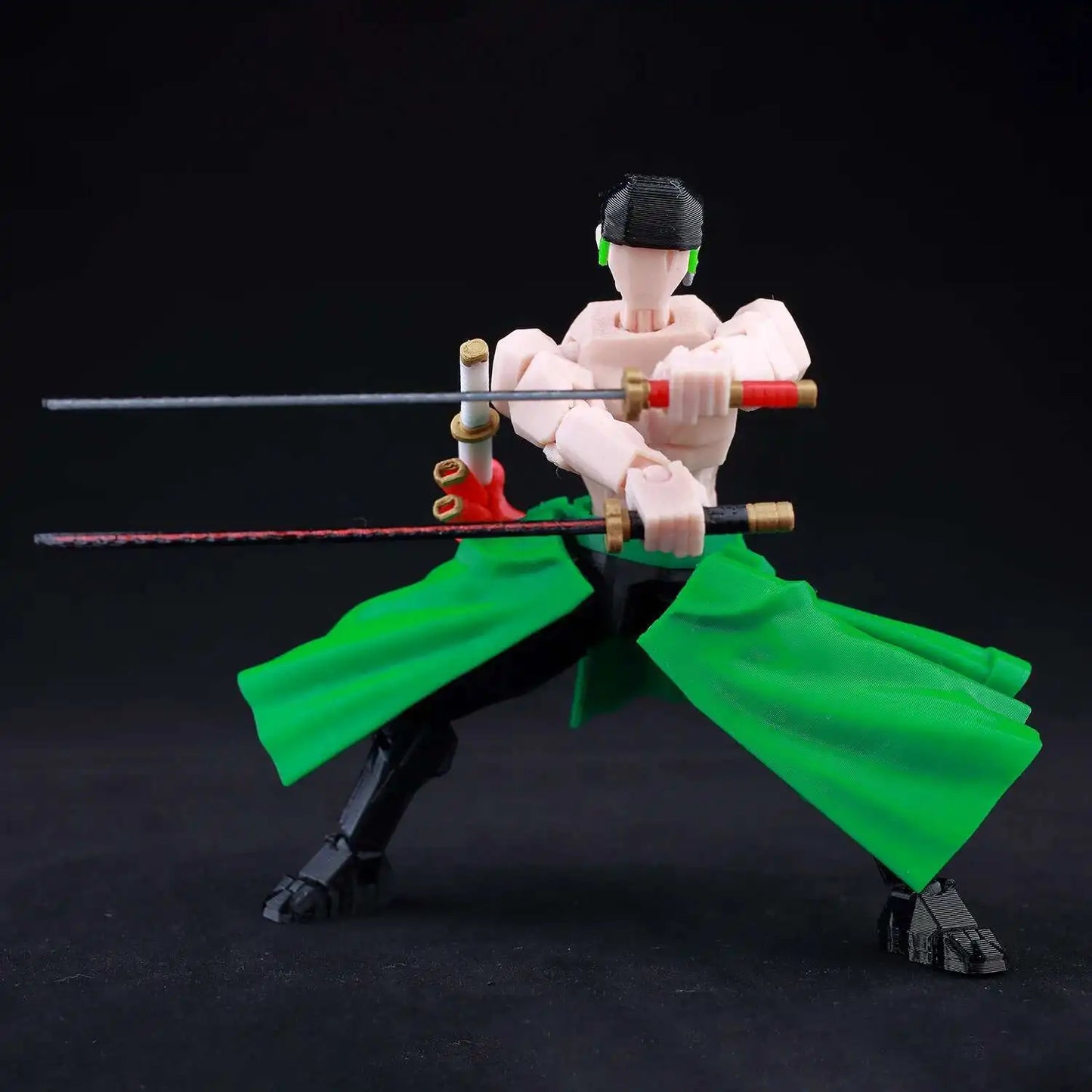3D Printed One Piece Roronoa Zoro 1/12 Scale Anime Action Figure