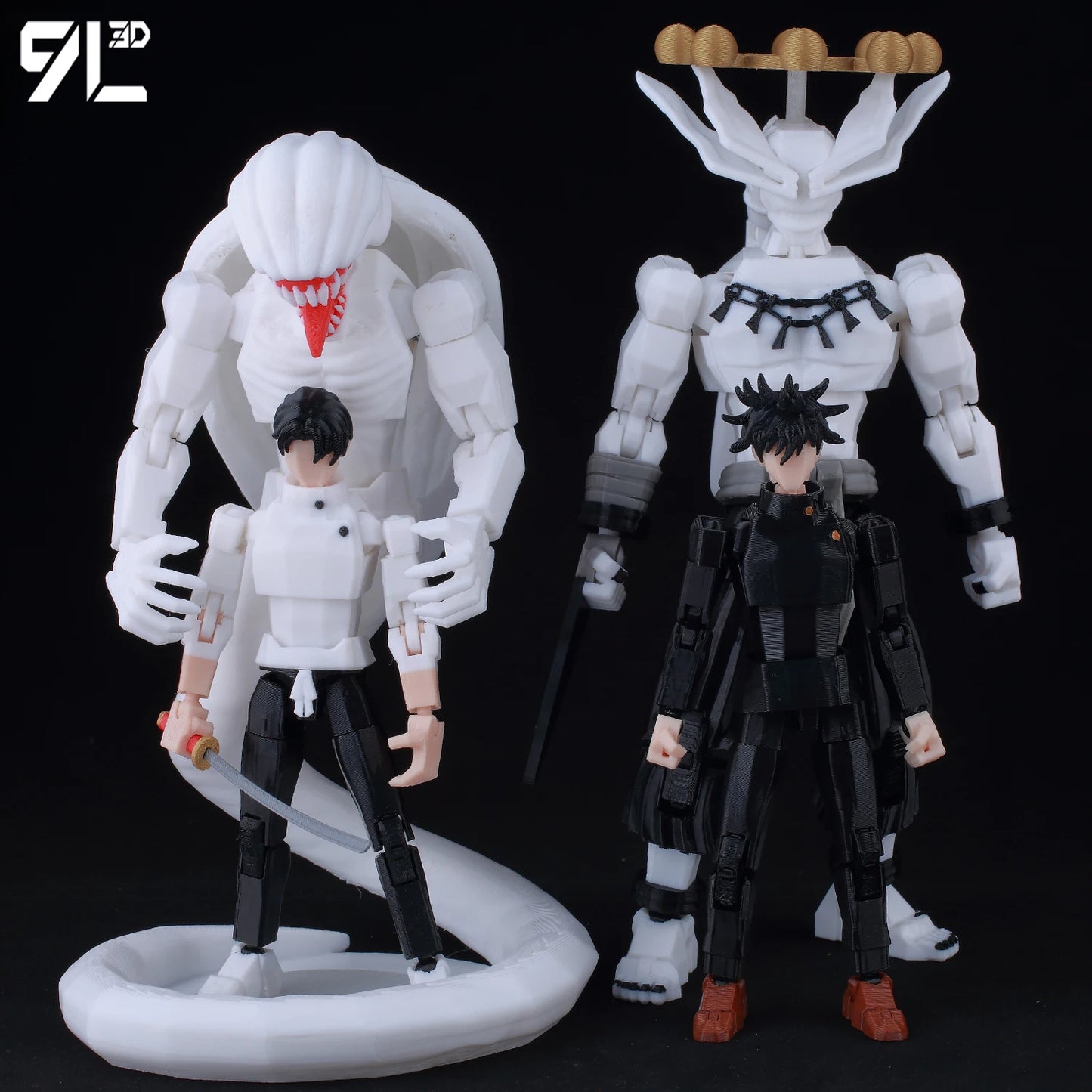 3D Printed Villain Ryomen Mahoraga 1/12 Scale Anime Figure