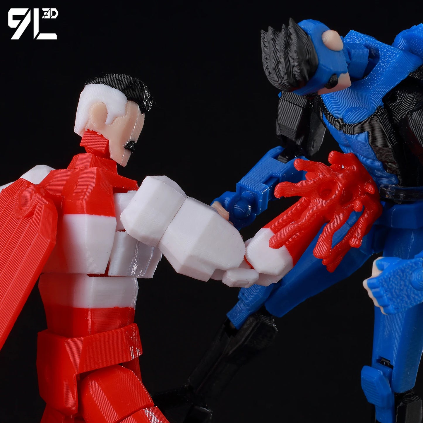 3D Printed Omni-Man Action Figure - Multi-Jointed Movable Invincible Anime