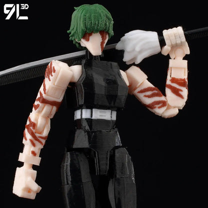 3D Printed Maki Zen'in 1/12 Scale Anime Figure