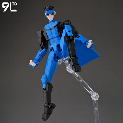 3D Printed Invincible 2.0 Action Figure - Multi-Jointed Movable Superhero Anime V2