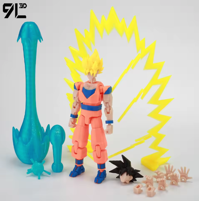 3D Printed Dragon Ball Super HG Saiyan Son Goku Figure Gacha Gashapon Japan GOKU