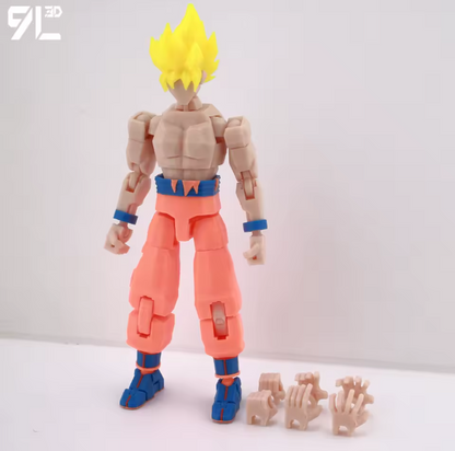 3D Printed Dragon Ball Super HG Saiyan Son Goku Figure Gacha Gashapon Japan GOKU