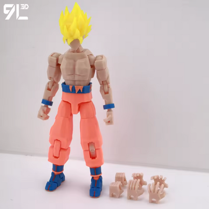3D Printed Dragon Ball Super HG Saiyan Son Goku Figure Gacha Gashapon Japan GOKU