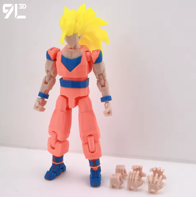 3D Printed Dragon Ball Super HG Saiyan Son Goku Figure Gacha Gashapon Japan GOKU