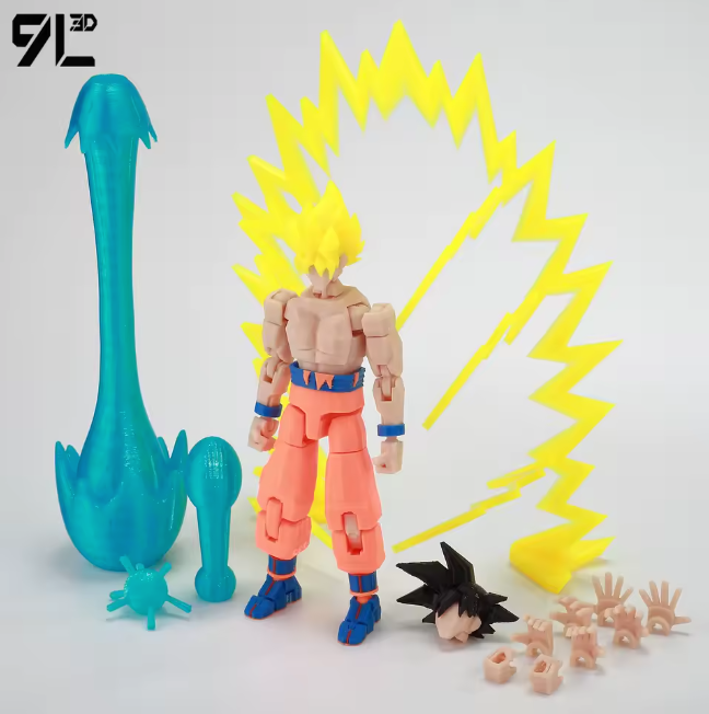 3D Printed Dragon Ball Super HG Saiyan Son Goku Figure Gacha Gashapon Japan GOKU