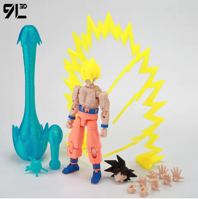 3D Printed Dragon Ball Super HG Saiyan Son Goku Figure Gacha Gashapon Japan GOKU