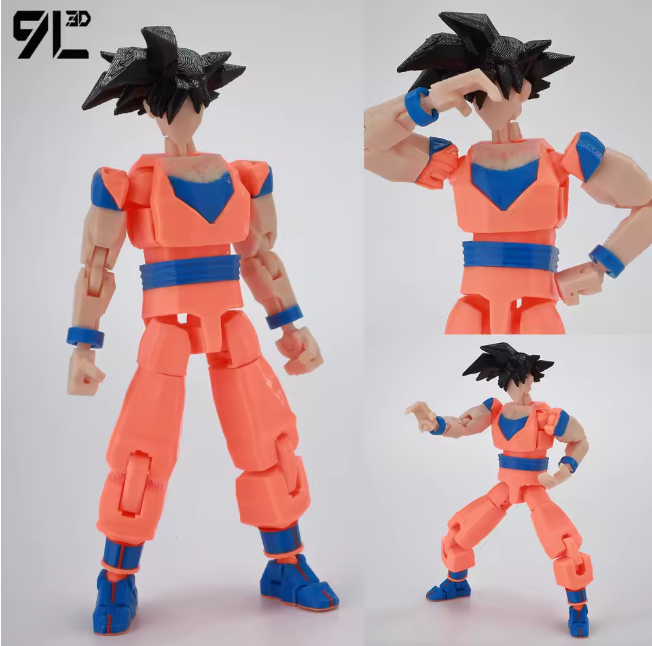 3D Printed Dragon Ball Super HG Saiyan Son Goku Figure Gacha Gashapon Japan GOKU