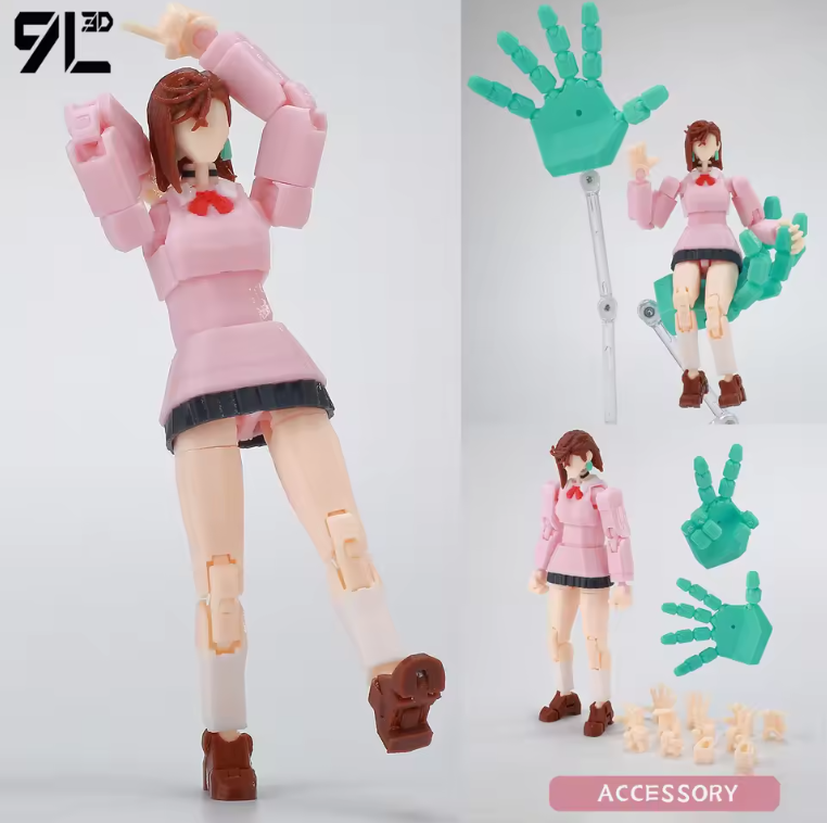 3D Printed Dandadan Momo Ayase Anime Action Figure