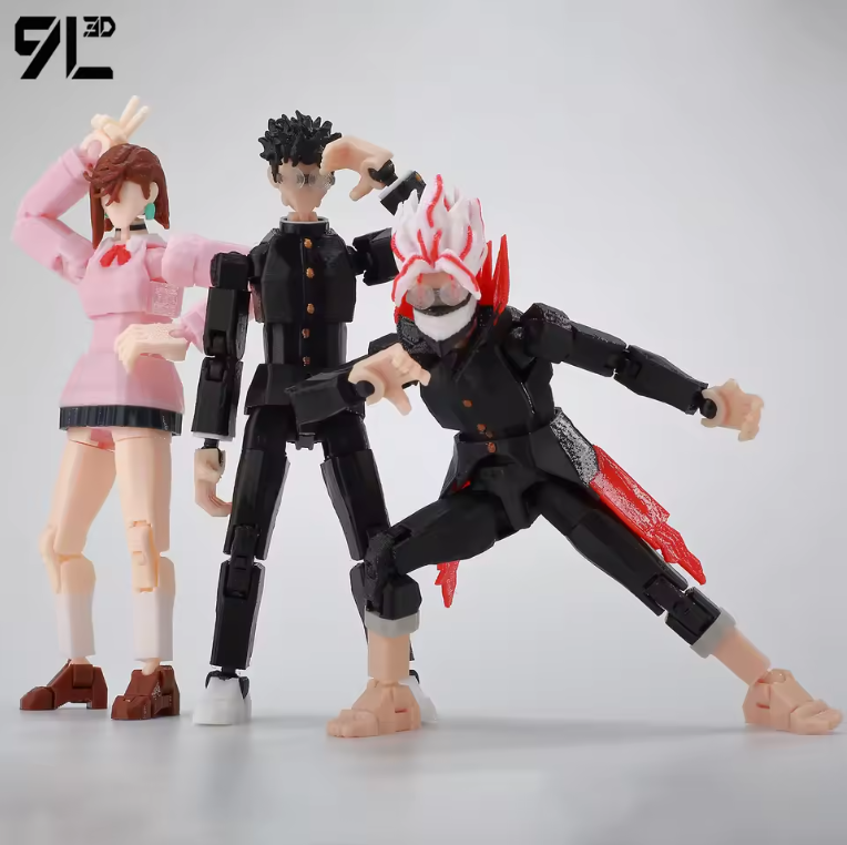 3D Printed Dandadan Momo Ayase Anime Action Figure