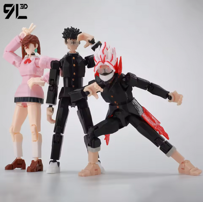 3D Printed Dandadan Momo Ayase Anime Action Figure