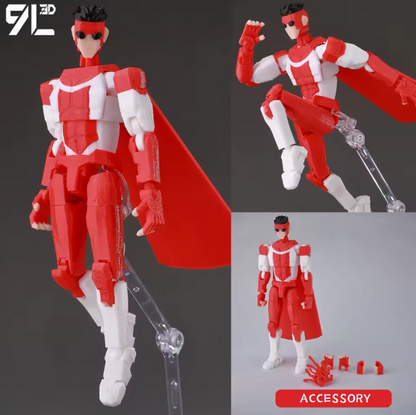 3D Printed Omni-Man Invincible 2.0 Action Figure - Multi-Jointed Movable Superhero Anime V3