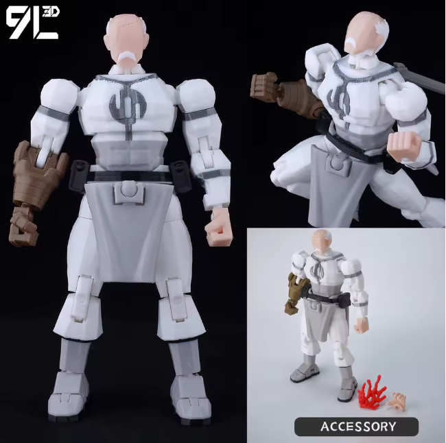 3D Printed Conquest Action Figure - Multi-Jointed Movable Invincible Villain Anime