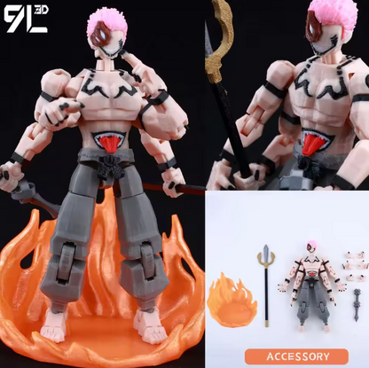 3D Printed Yuji Sukuna 1/12 Scale Anime Action Figure