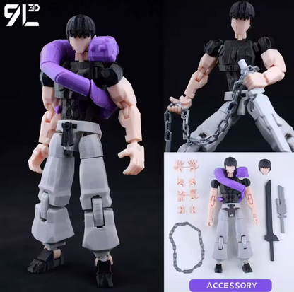 3D Printed Jujutsu Kaisen Toji Anime Action Figure