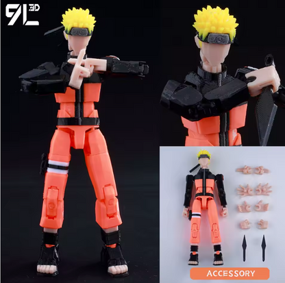 3D Printed Naruto: Shippuden 1/12 Scale Anime Action Figure=