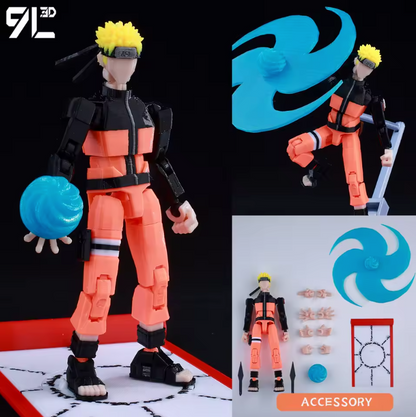 3D Printed Naruto: Shippuden 1/12 Scale Anime Action Figure=