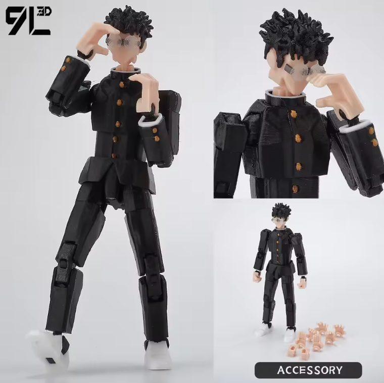 3D Printed Dandadan Ken Takakura Anime Action Figure