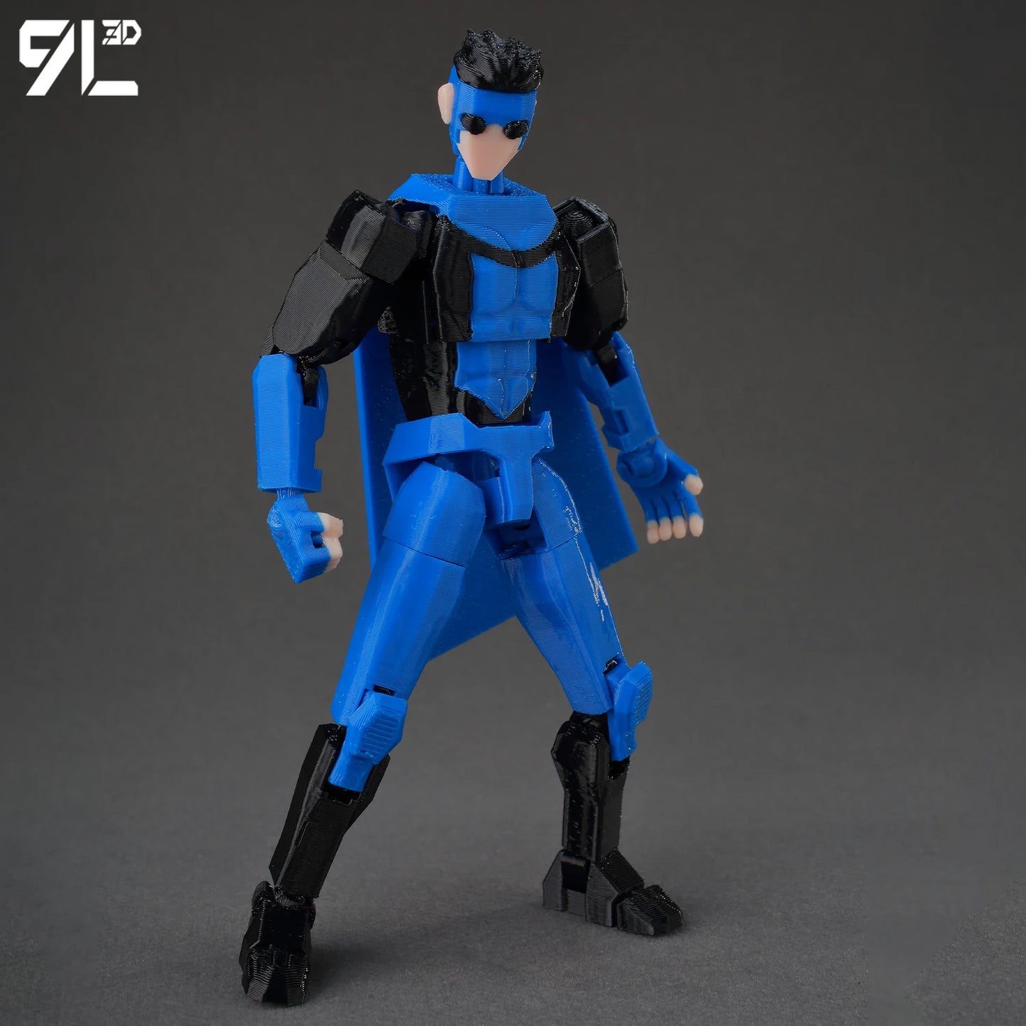 3D Printed Invincible 2.0 Action Figure - Multi-Jointed Movable Superhero Anime V2