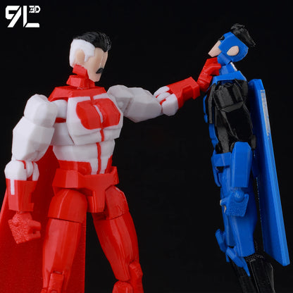 3D Printed Omni-Man Action Figure - Multi-Jointed Movable Invincible Anime